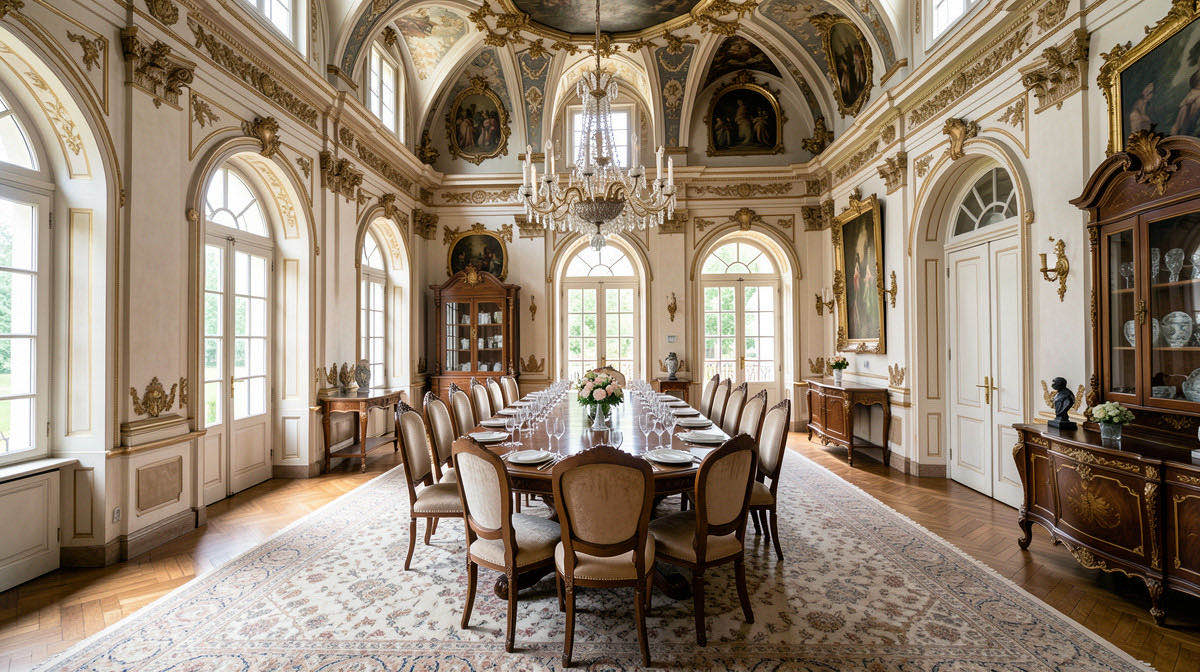 Baroque dining room — wide