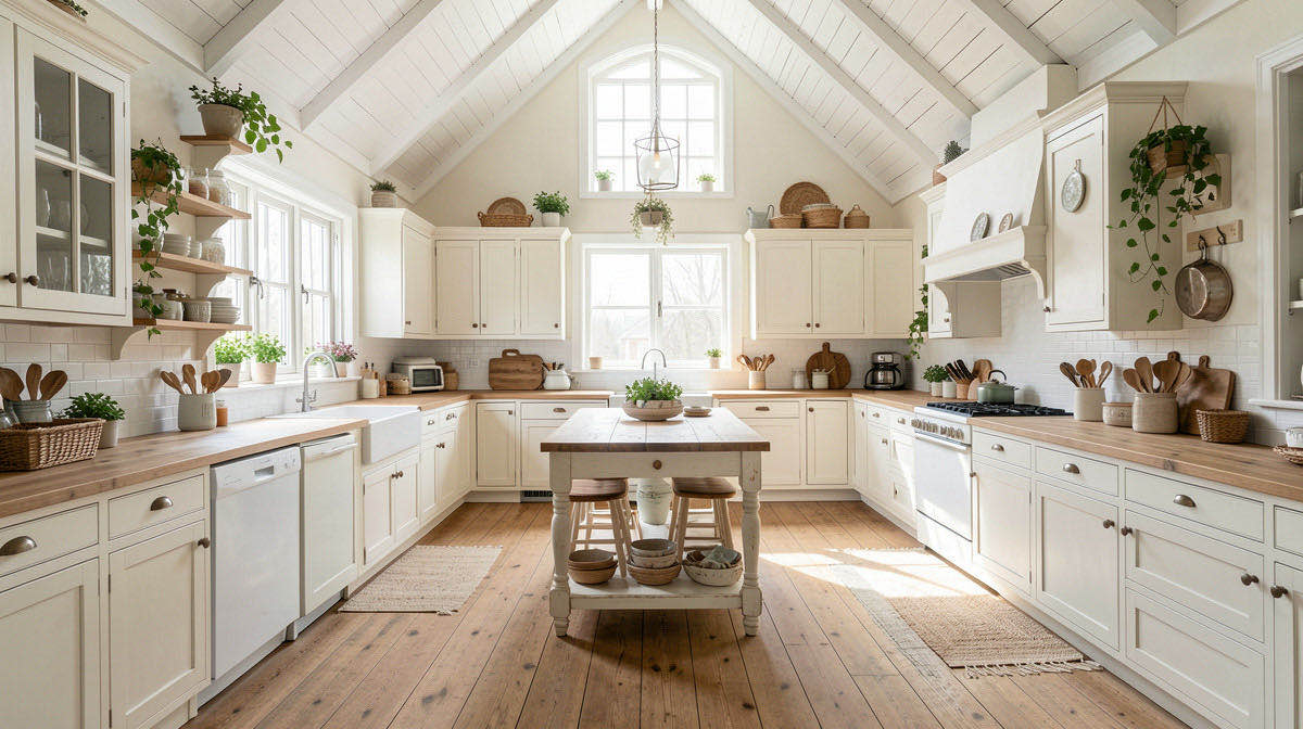 Cottagecore kitchen — wide
