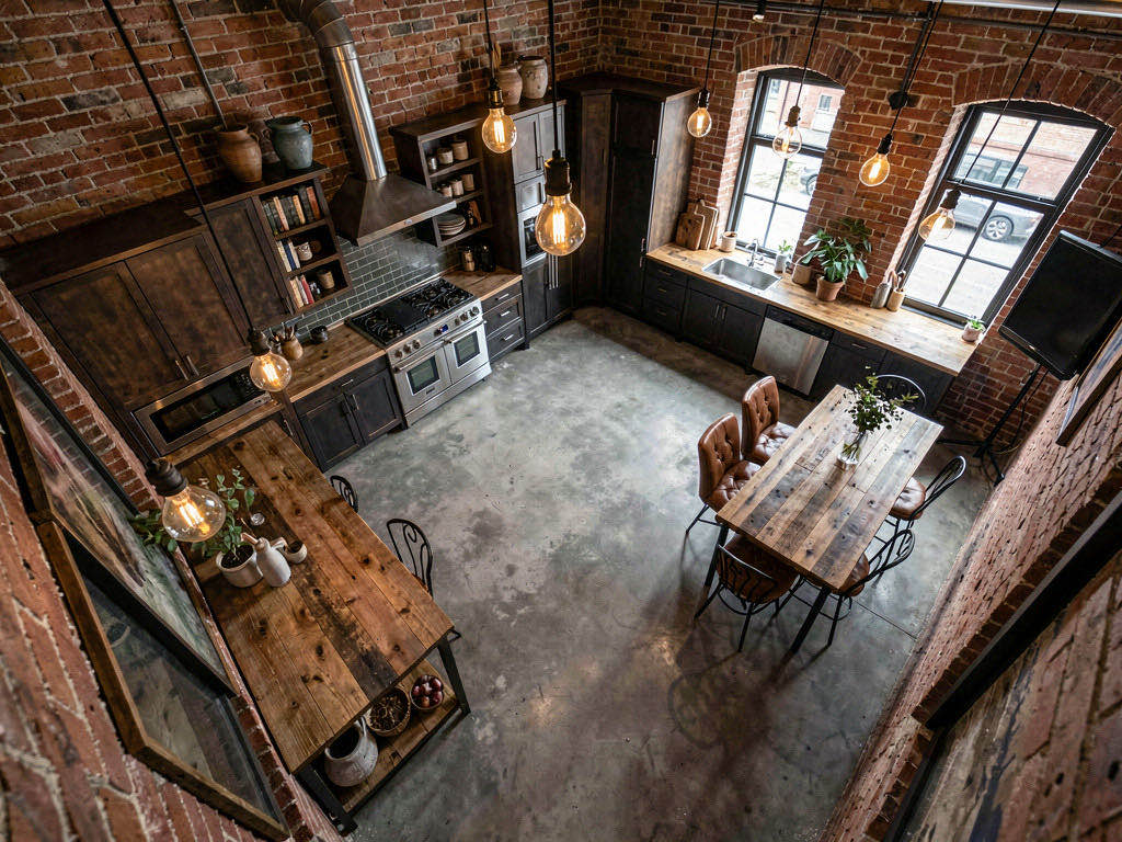 Industrial kitchen — overhead