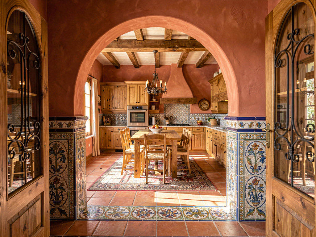 Mediterranean kitchen — wide