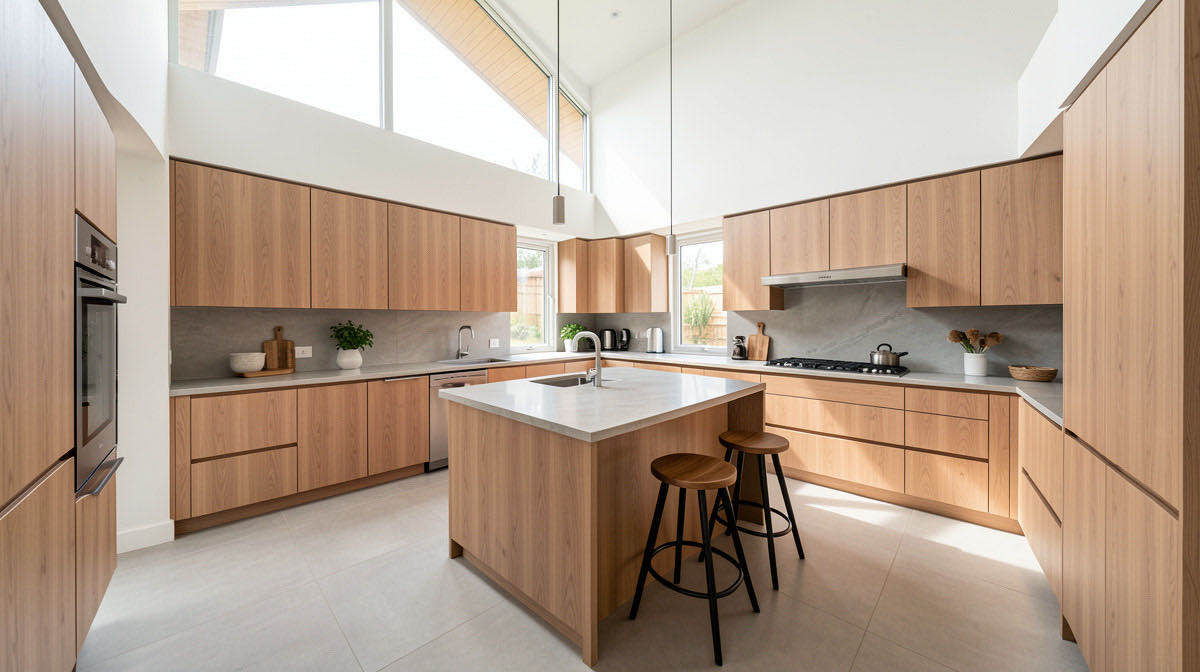 Organic Modern kitchen — wide
