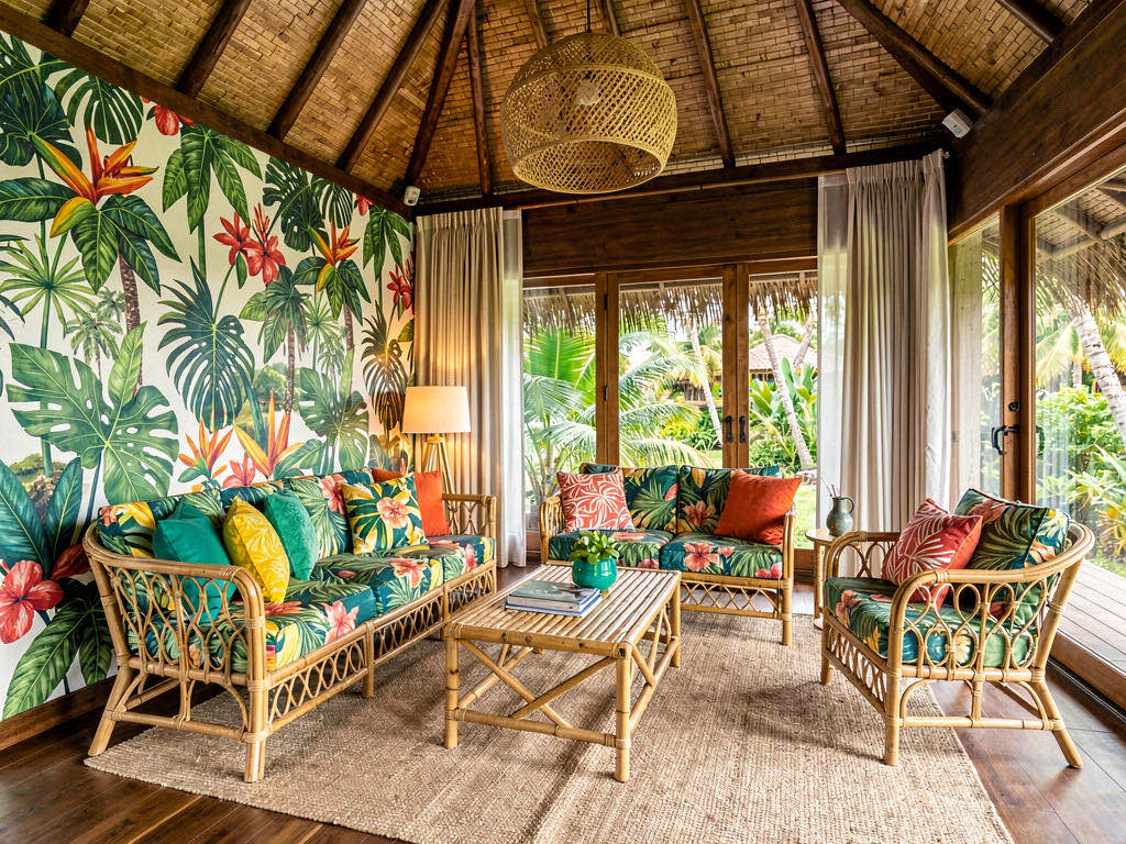 Tropical interior design