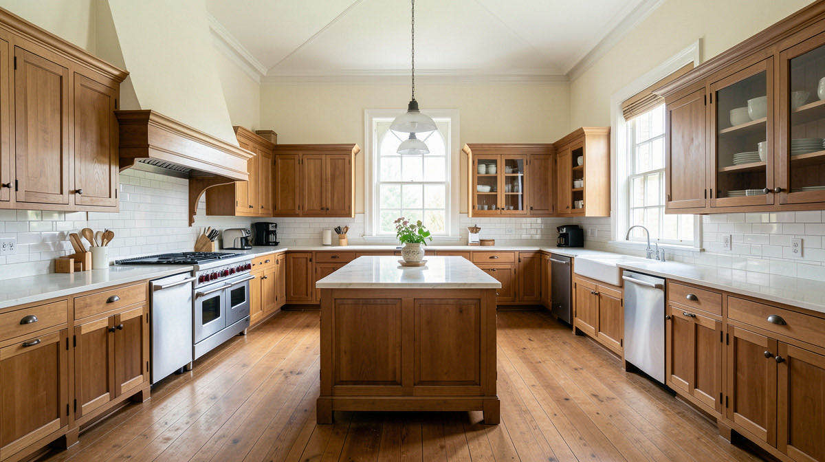Victorian kitchen — wide