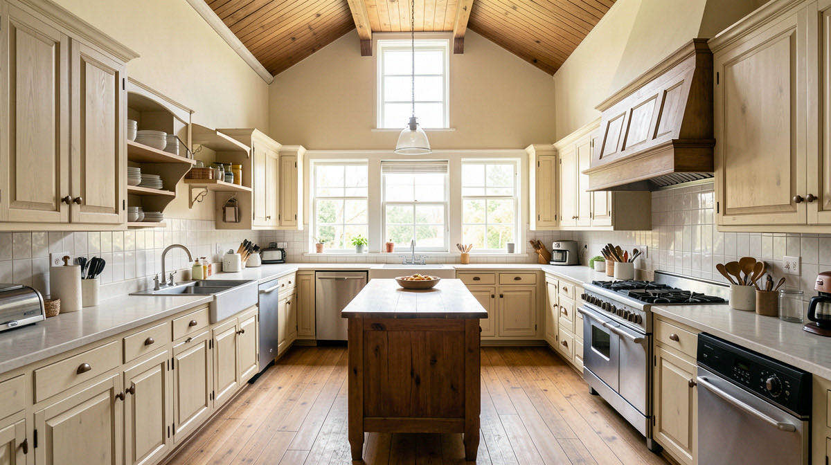 Vintage kitchen — wide