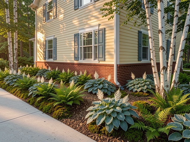 Woodland Garden with gravel path through the planting